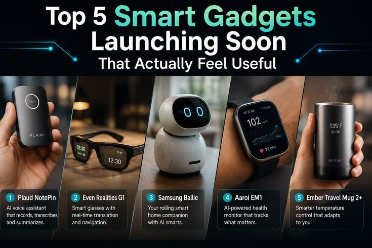 Top 5 Smart Gadgets Launching Soon That Actually Feel Useful