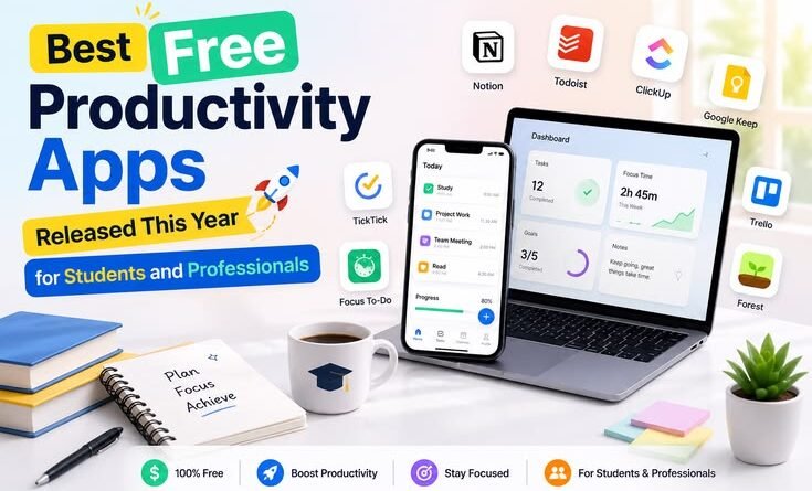 Best Free Productivity Apps Released This Year for Students & Professionals