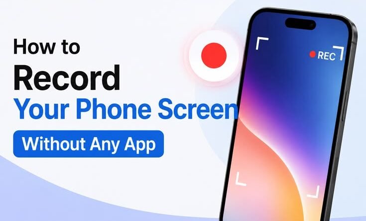 How to Record Your Phone Screen Without Any App